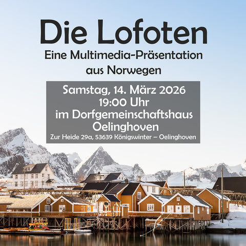Ticket | Die Lofoten – Eine Multimedia-Präsentation | 14.03.26 | Oelinghoven