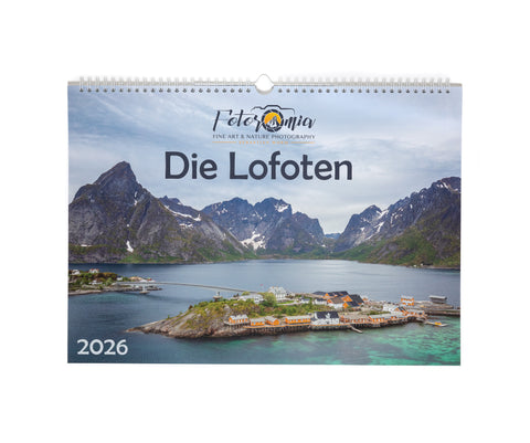 Wandkalender 2026 Lofoten, DIN A3 quer