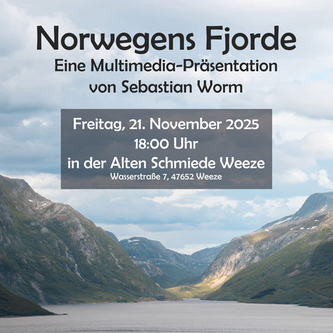 Ticket | Norwegens Fjorde  – Eine Multimedia-Präsentation | 21.11.25