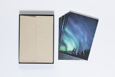 Postkarten Set Nordlichter