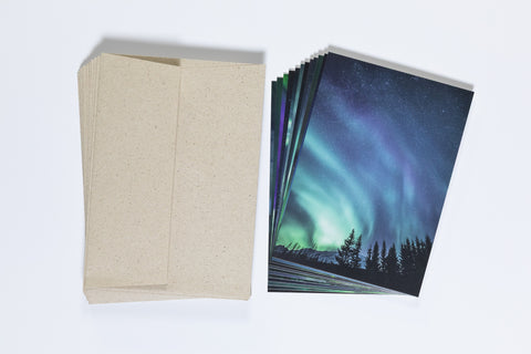 Postkarten Set Nordlichter