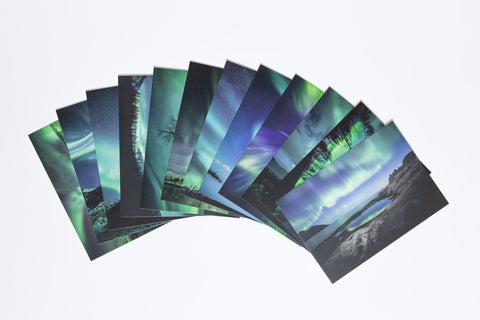 Postkarten Set Nordlichter