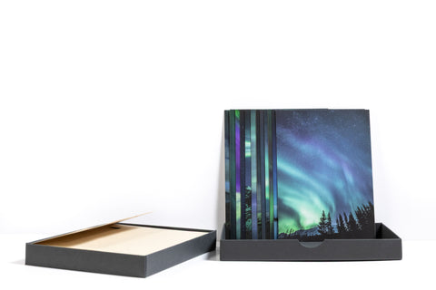 Postkarten Set Nordlichter