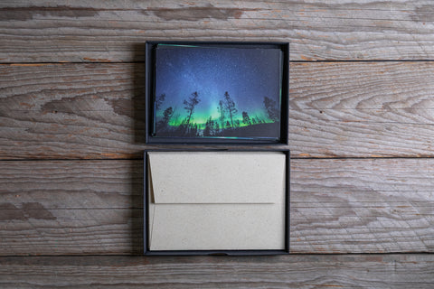 Postkarten Set mit Briefumschlägen | Nordlichter