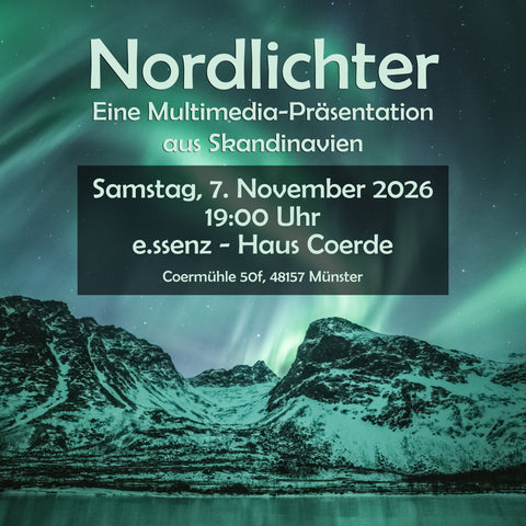 Ticket | Nordlichter – Multimedia-Präsentation mit 3-Gänge-Menü | 7.11.26 | Münster
